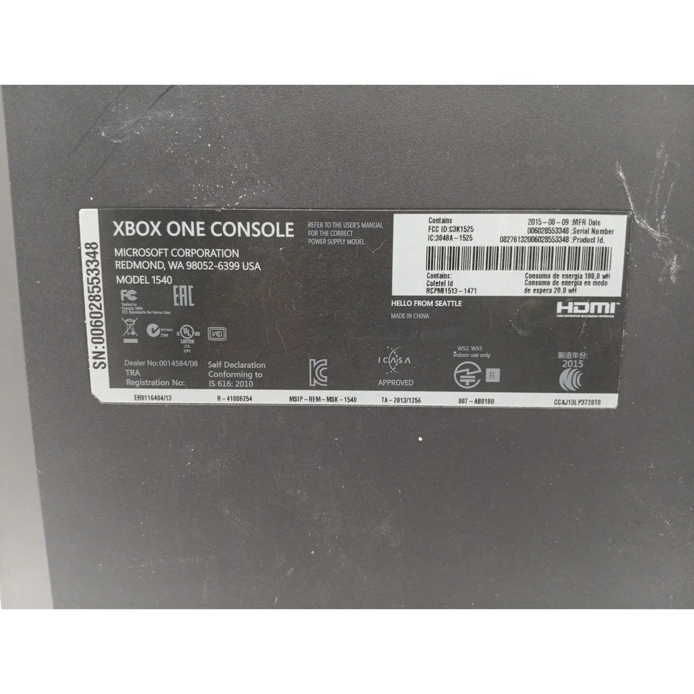 Xbox 1 Console Only For Parts UNTESTED